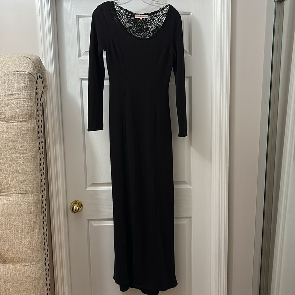 Altar'd State Black Long Sleeve Sheath Dress